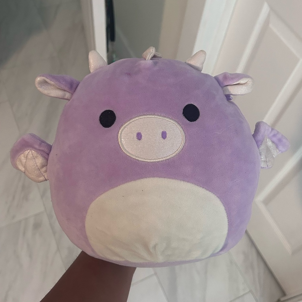 Squishmallows Purple and Cream Stuffed Animal